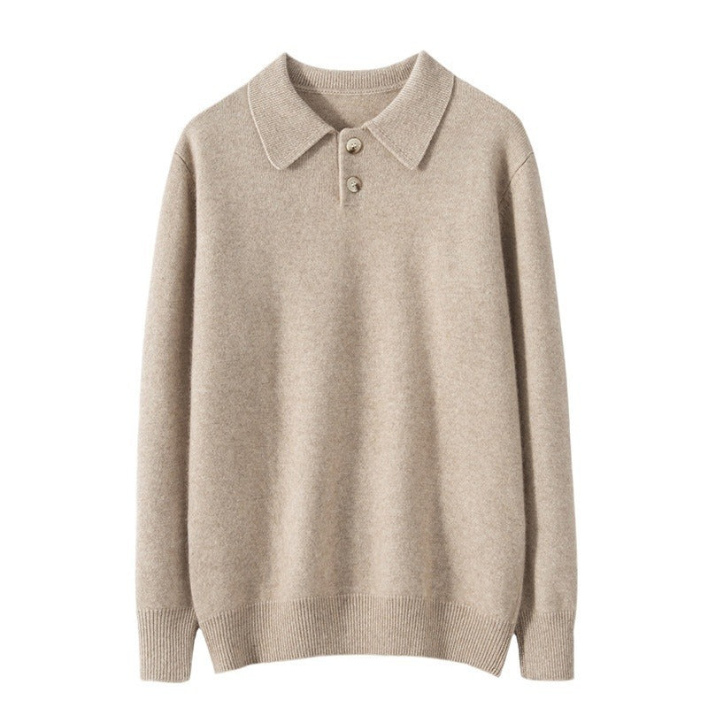 Pull Polo en Cachemire Doux – Élégance Décontractée pour Toutes Occasions.