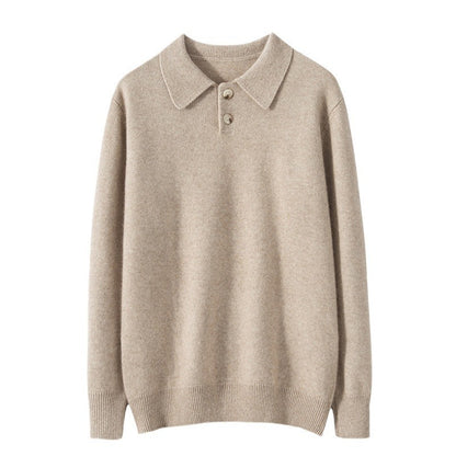 Pull Polo en Cachemire Doux – Élégance Décontractée pour Toutes Occasions.