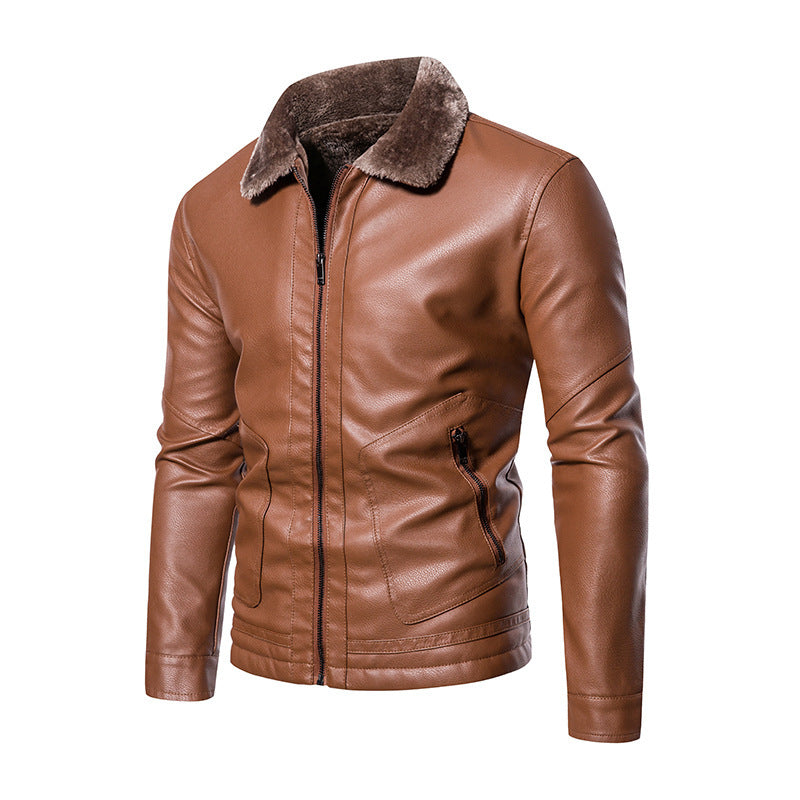 Blouson aviateur en cuir pour homme – Élégance intemporelle et chaleur optimale