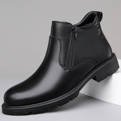 Chaussures Montantes en Cuir pour Hommes – Style Décontracté et Élégance Durable.