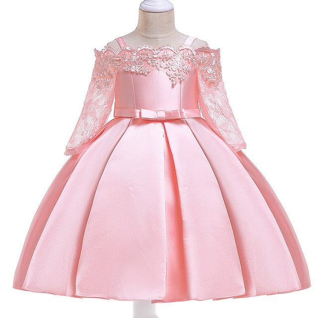 Robe de princesse en dentelle pour filles - Élégance intemporelle