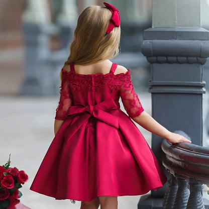 Robe de princesse en dentelle pour filles - Élégance intemporelle