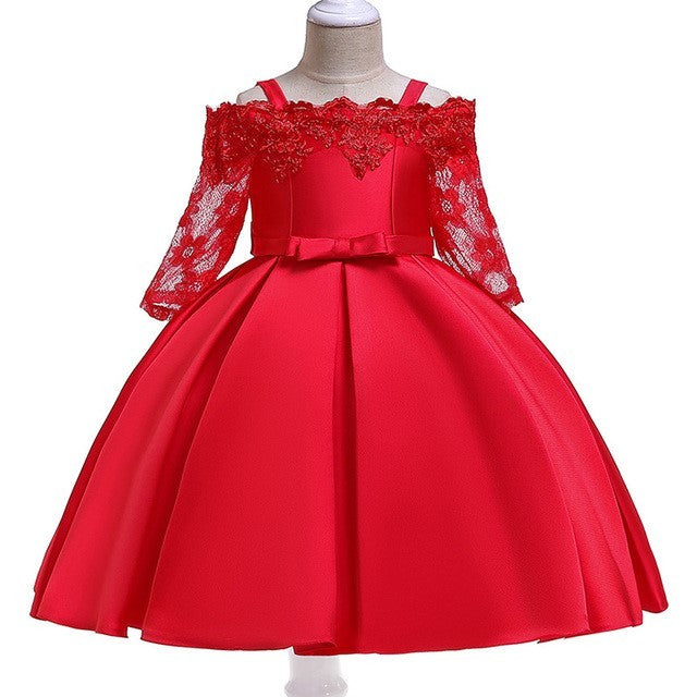 Robe de princesse en dentelle pour filles - Élégance intemporelle