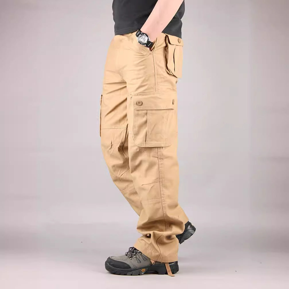 Pantalon de protection du travail multi-poches pour hommes, décontracté et ample.