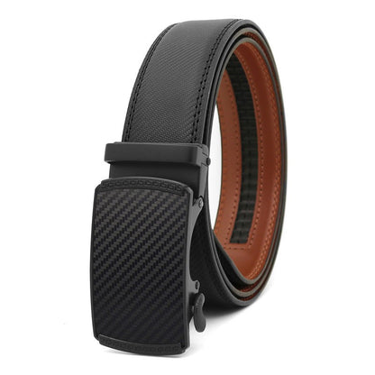 Ceinture Automatique en Cuir Véritable pour Hommes - Style Business et Élégance