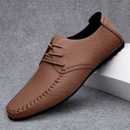 Mocassins décontractés en cuir synthétique pour hommes – Style moderne et confort optimal.