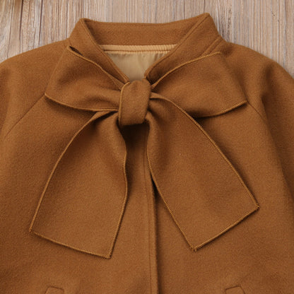 Manteau Long en Laine pour Filles - Élégance et Chaleur