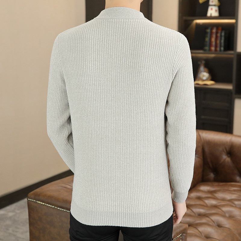 Pull homme à motifs géométriques - Élégance moderne et style minimaliste.