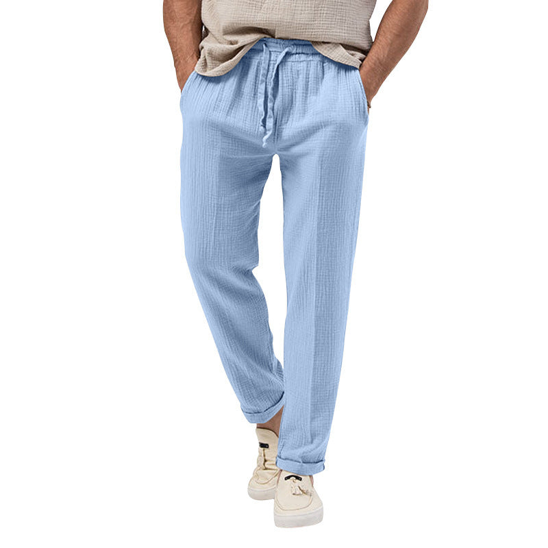 Pantalon Décontracté en Coton Léger pour Homme - Confort et Style Estival.