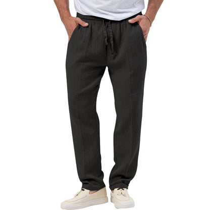 Pantalon Décontracté en Coton Léger pour Homme - Confort et Style Estival.