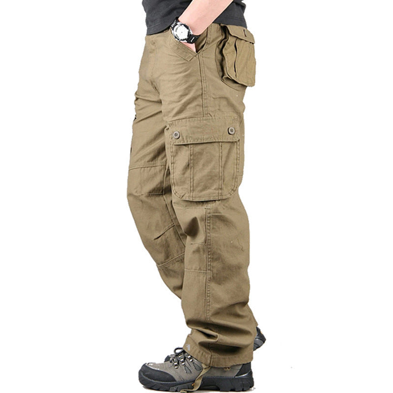 Pantalon de protection du travail multi-poches pour hommes, décontracté et ample.