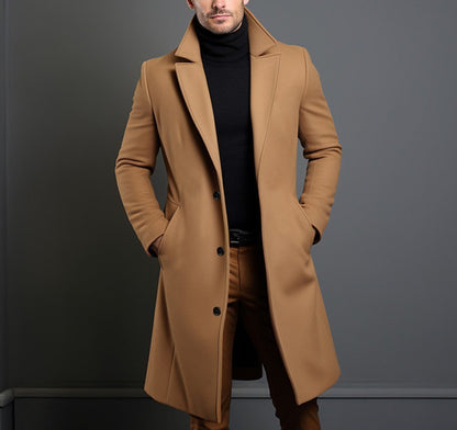 Manteau long élégant pour homme - Style intemporel et confort optimal