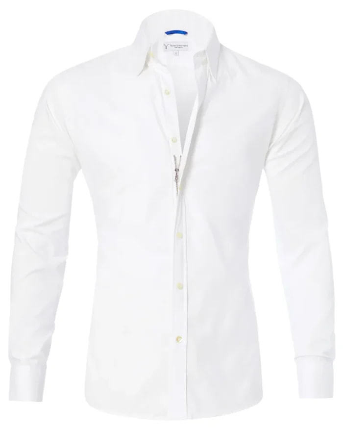 Chemise Classique Homme à Manches Longues - Élégance et Confort.