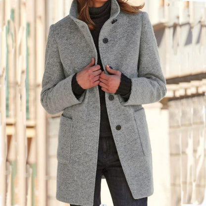 Manteau élégant en laine pour femme - Chic et intemporel.