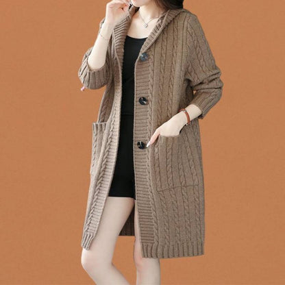 Cardigan Long en Tricot - Élégance et Confort au Quotidien.