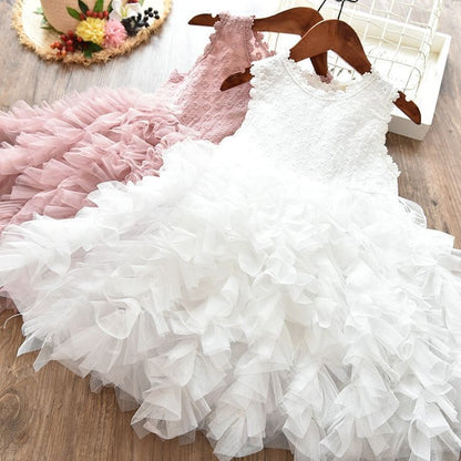 Robe élégante en tulle pour filles - Idéale pour les occasions spéciales