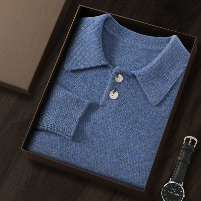 Pull Polo en Cachemire Doux – Élégance Décontractée pour Toutes Occasions.