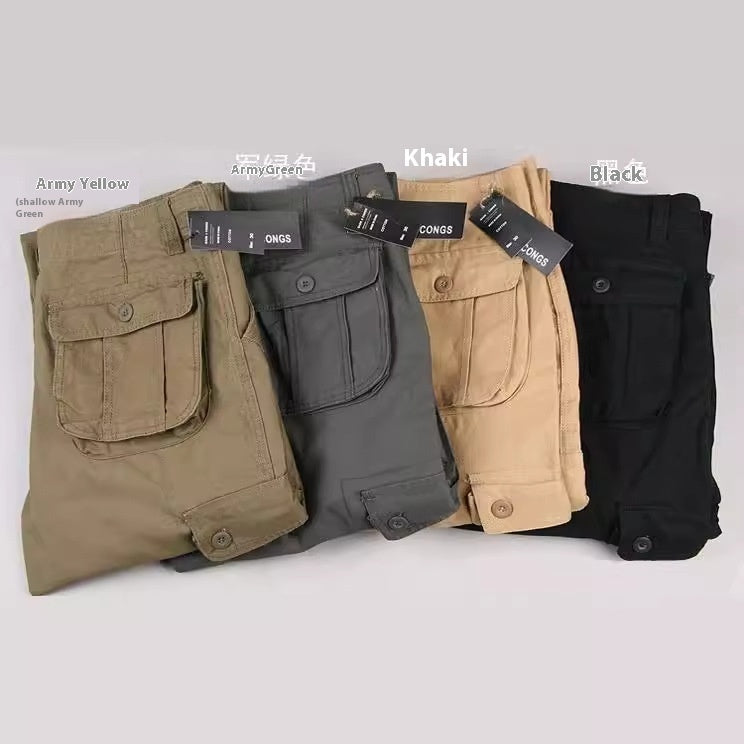 Pantalon de protection du travail multi-poches pour hommes, décontracté et ample.