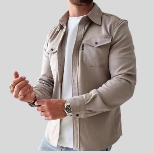 Chemise Casual Homme Jeune - Style Décontracté et Confort Brossé.