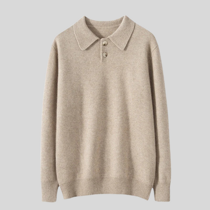 Pull Polo en Cachemire Doux – Élégance Décontractée pour Toutes Occasions.