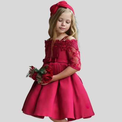 Robe de princesse en dentelle pour filles - Élégance intemporelle