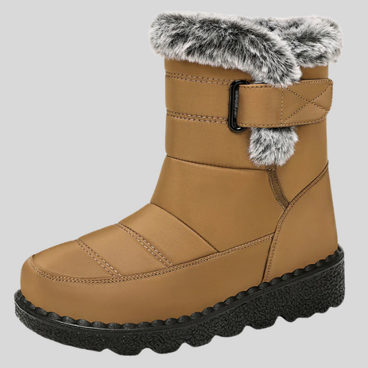 Bottes d'Hiver Chaudes avec Doublure en Fourrure et Semelle Antidérapante