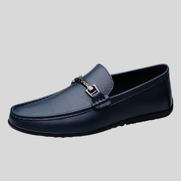 Chaussures décontractées en cuir véritable pour hommes – Semelle souple et qualité supérieure.