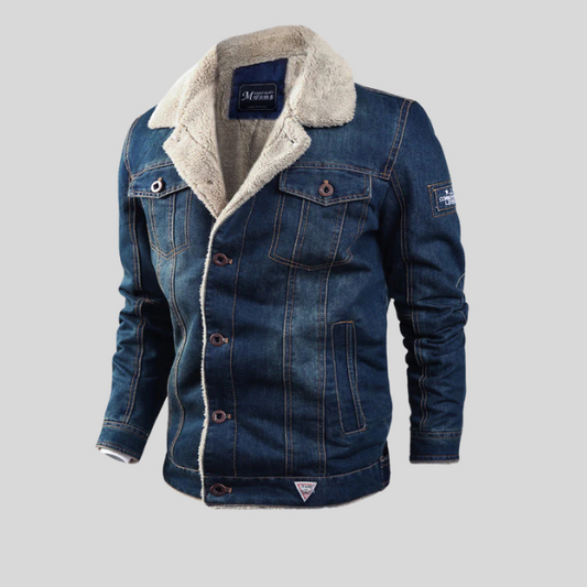 Veste en Jean Hiver Doublée en Laine.