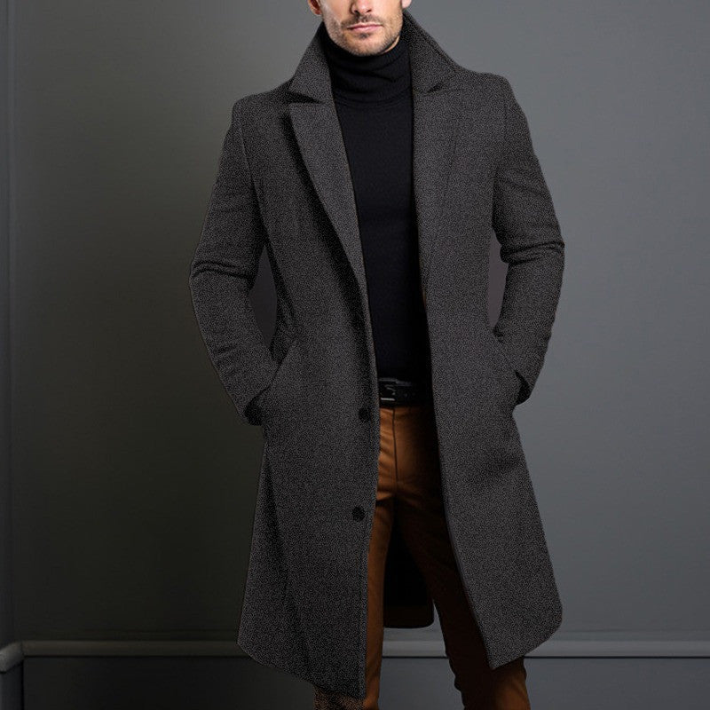 Manteau long élégant pour homme - Style intemporel et confort optimal