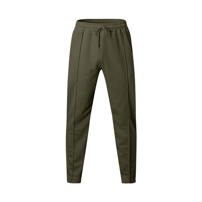 Pantalon Crayon Simple et Confortable pour Homme - Style Gaufré Tout Assorti.