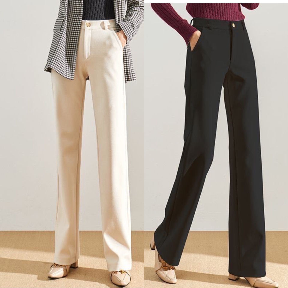 Pantalon Classique Élégant pour Femme – Coupe Large et Confortable.