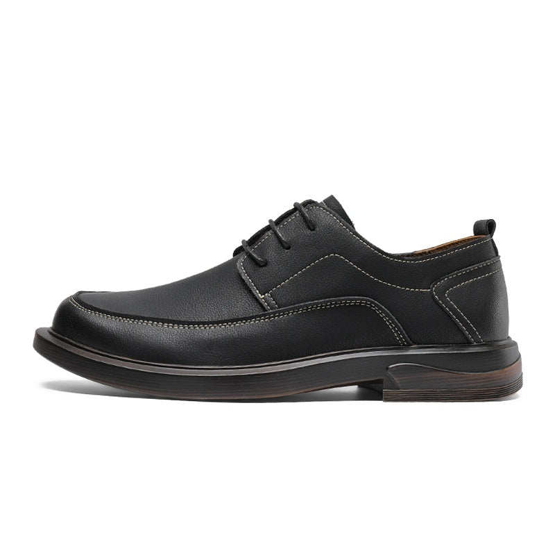 Chaussures Derby pour hommes en cuir synthétique, confort et élégance.