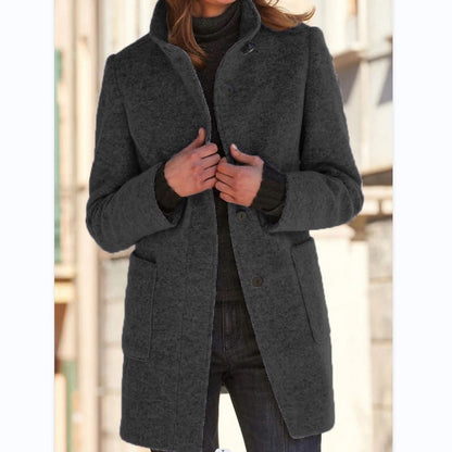 Manteau élégant en laine pour femme - Chic et intemporel.