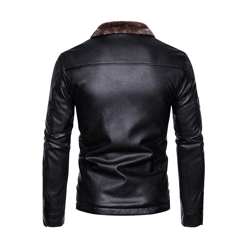 Blouson aviateur en cuir pour homme – Élégance intemporelle et chaleur optimale