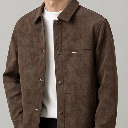 Veste en daim pour homme – Élégance minimaliste et confort quotidien