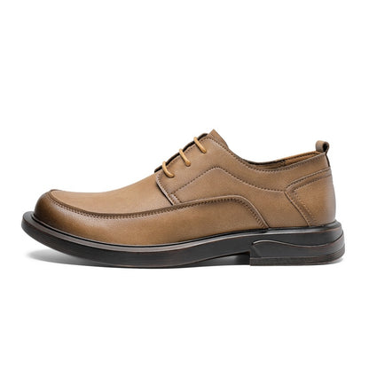 Chaussures Derby pour hommes en cuir synthétique, confort et élégance.