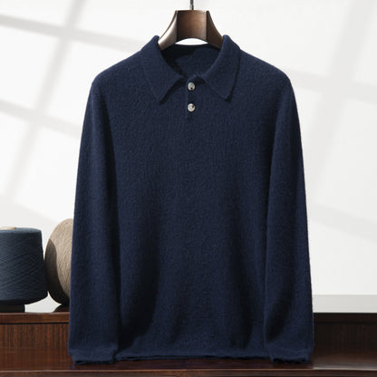 Pull Polo en Cachemire Doux – Élégance Décontractée pour Toutes Occasions.