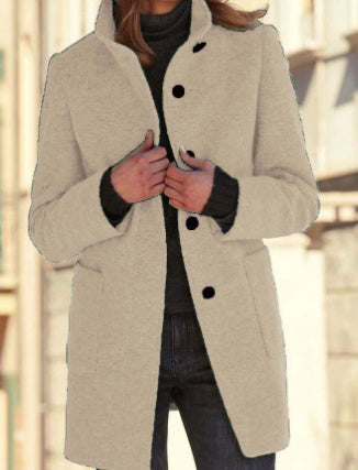 Manteau élégant en laine pour femme - Chic et intemporel.