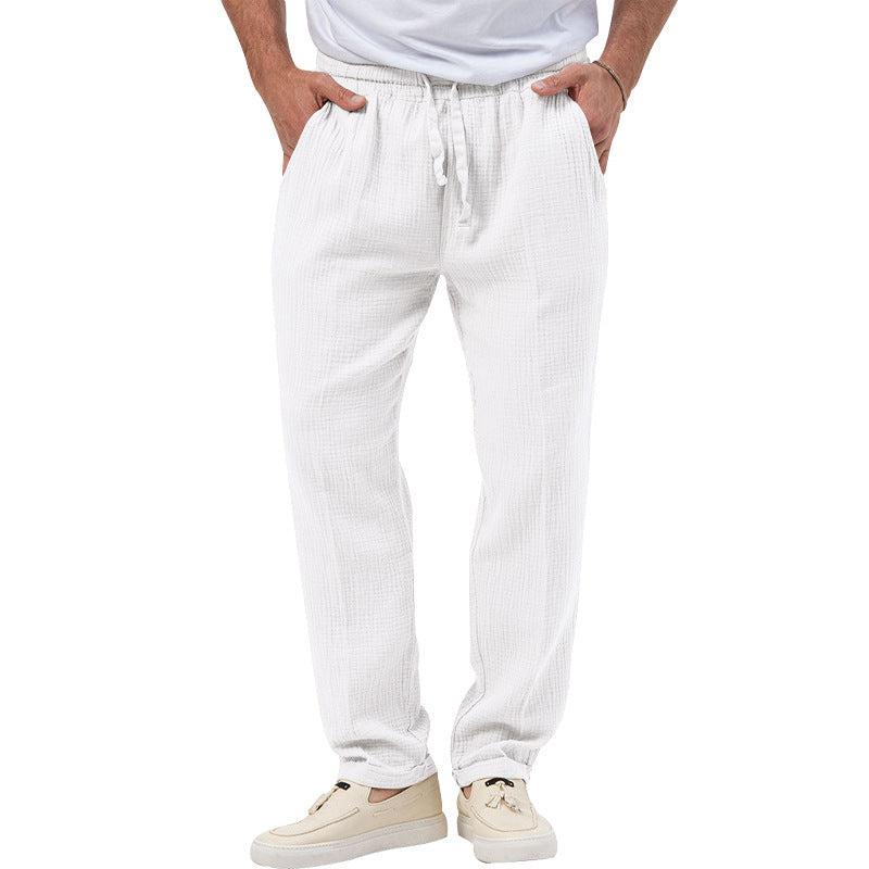 Pantalon Décontracté en Coton Léger pour Homme - Confort et Style Estival.