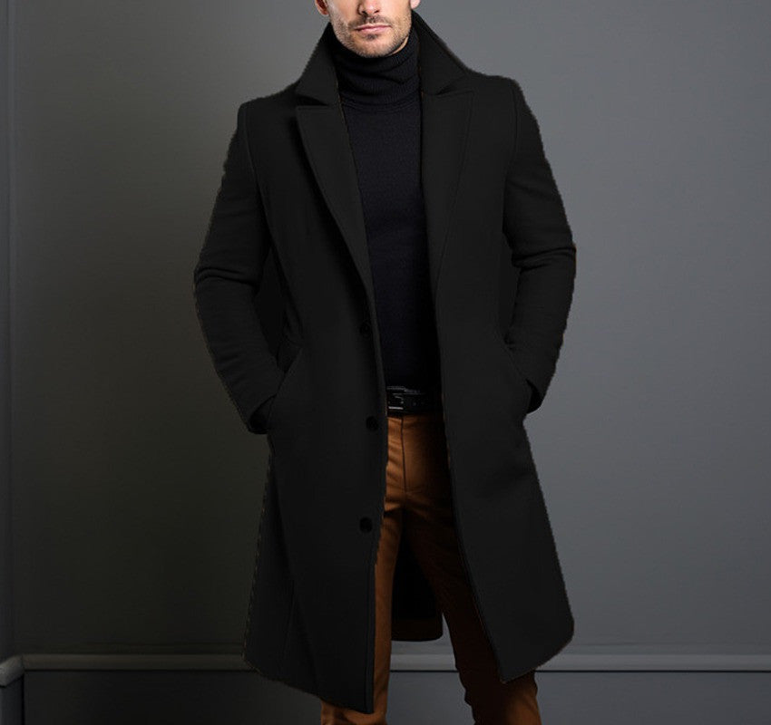 Manteau long élégant pour homme - Style intemporel et confort optimal