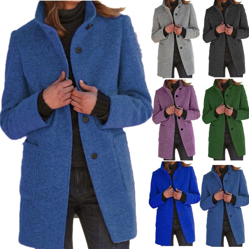 Manteau élégant en laine pour femme - Chic et intemporel.